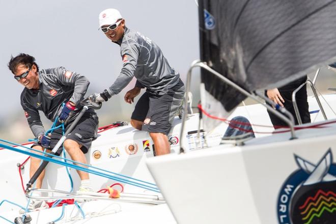 Jeremy Koo of Sime Darby Foundation/1Malaysia Match Racing Team in action © Robert Hajduk / AWMRT © Alpari World Match Racing Tour